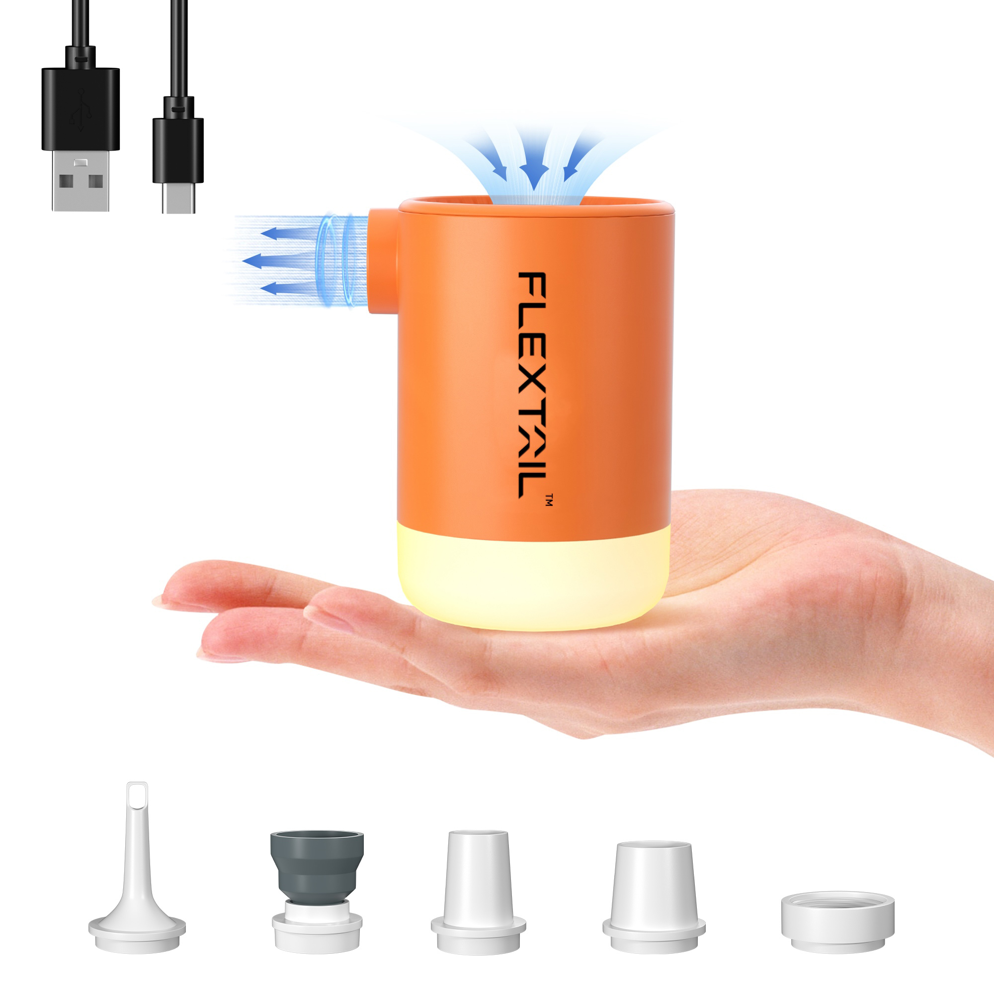 Outdoor Camping Sleeping Bag - FLEXTAIL Portable Air Pump, Electric Inflator