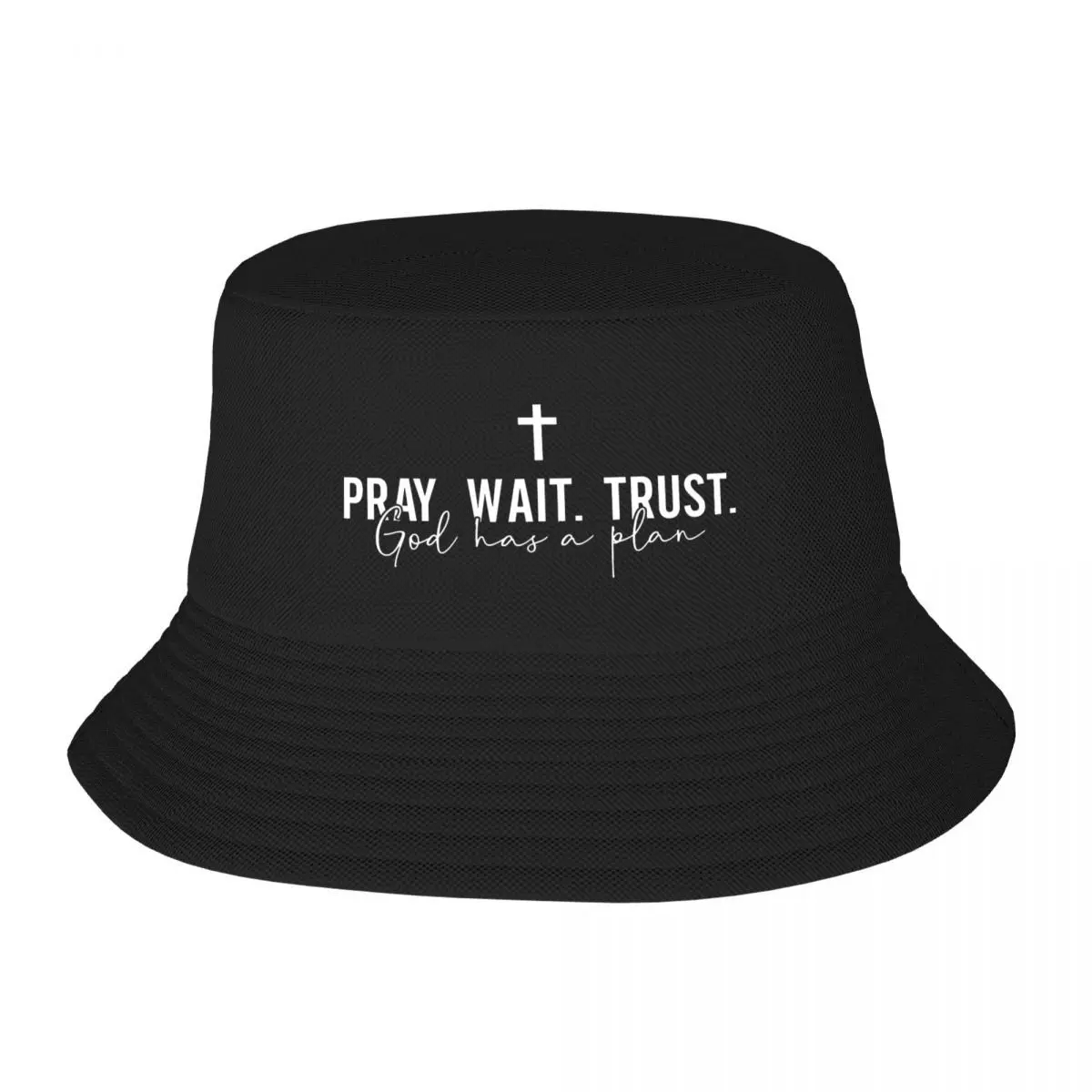 Outdoor Camping Quotes - 2026 Custom Pray Wait Trust Bucket