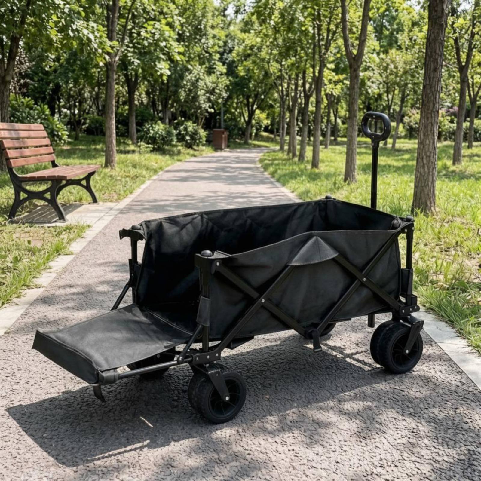 Outdoor Camping Vehicle Wagon - Wagon Table Vehicle Heavy Duty Metal