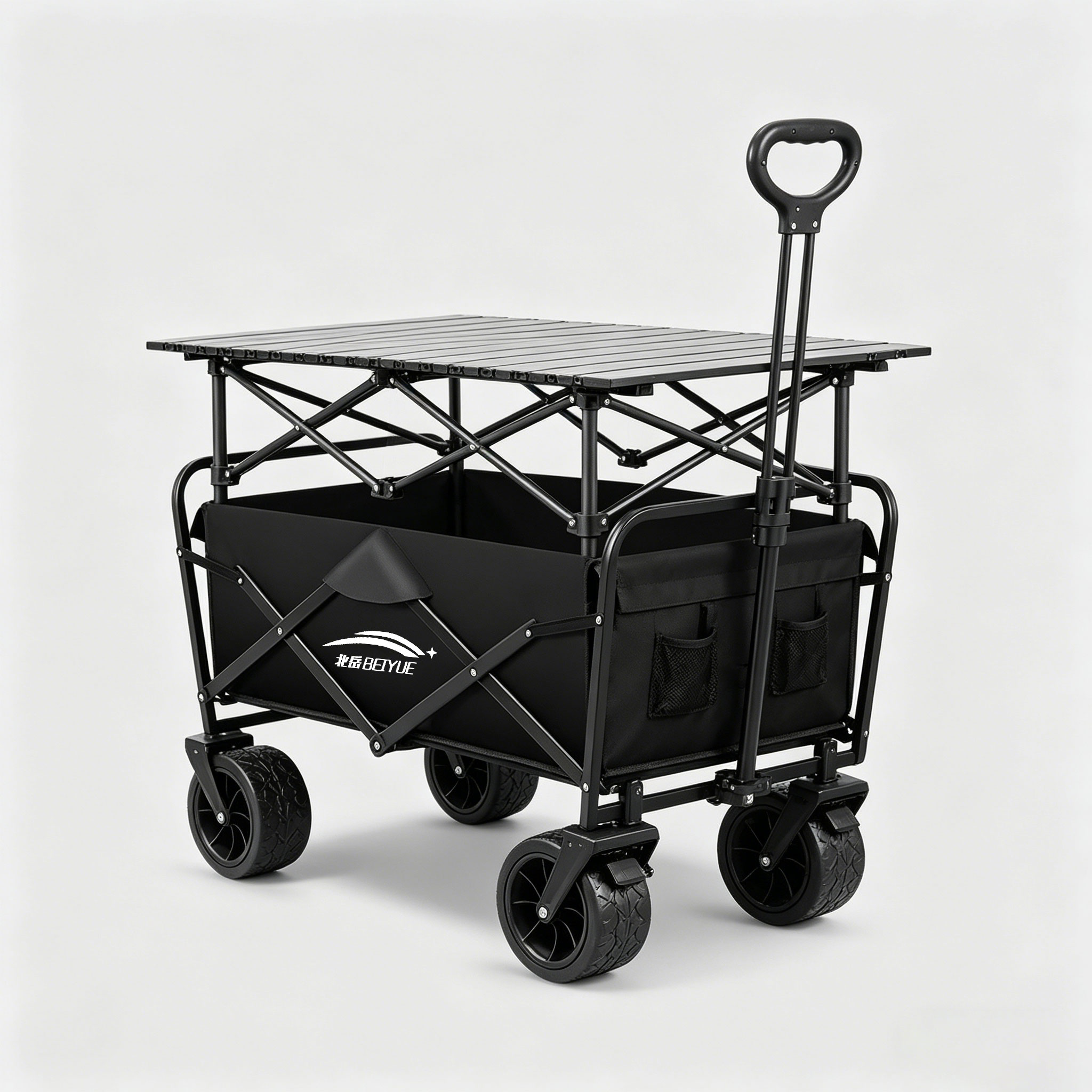 Outdoor Camping Trolley - Beiyue Outdoor Camping Hand-Push Folding Wagon