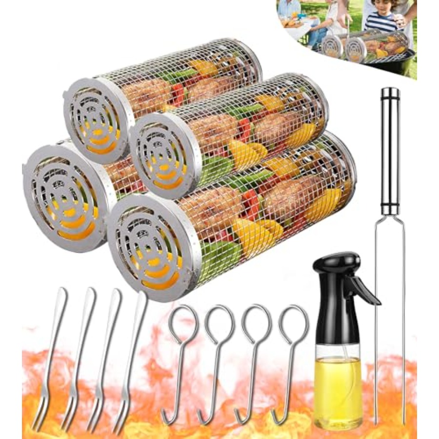 Outdoor Camping Utensils - Outdoor Grilling Baskets Grill Bbq Equipment