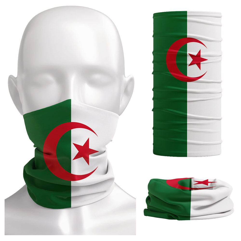Trekking Gaiters - Algeria Flag Printed Bandana Headwear Riding