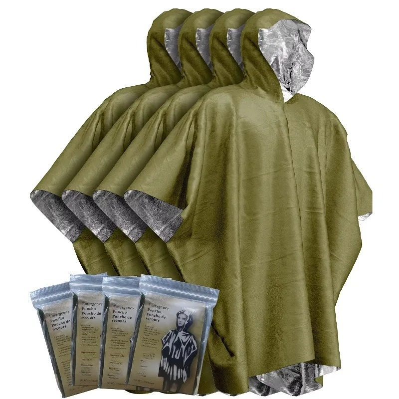 Outdoor Camping Sleeping Bag - Emergency raincoat PE first aid blanket