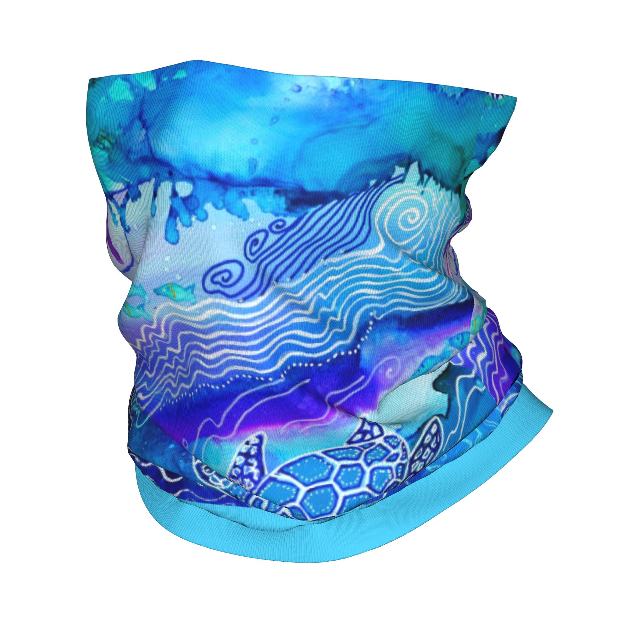 Trekking Gaiters - Custom Ocean Turtle Dive Winter Headband