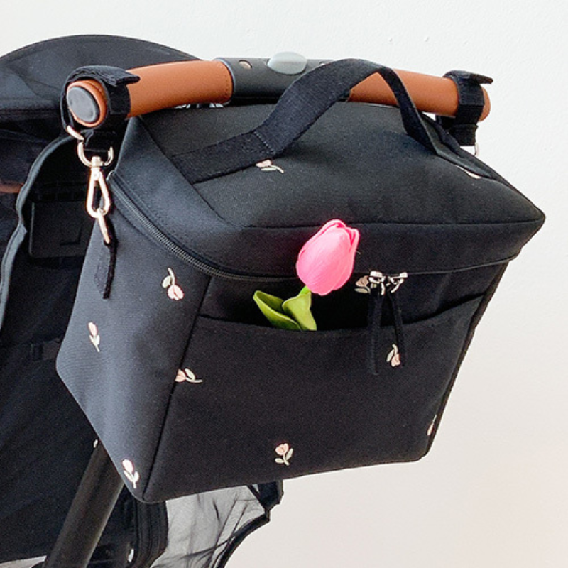 Bear Canister - Bear Embroidery Baby Stroller Bag for