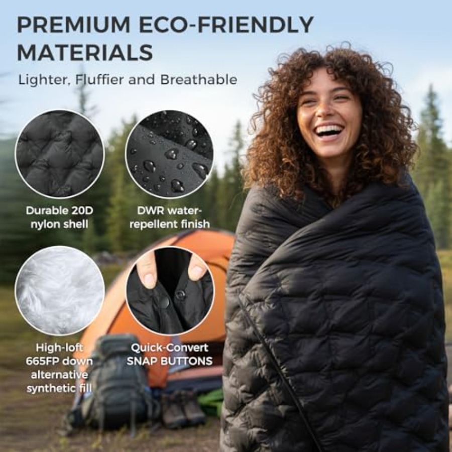 Wearable Sleeping Bag, Recycle – обзор и цена Outdoor Camping Sleeping Bag