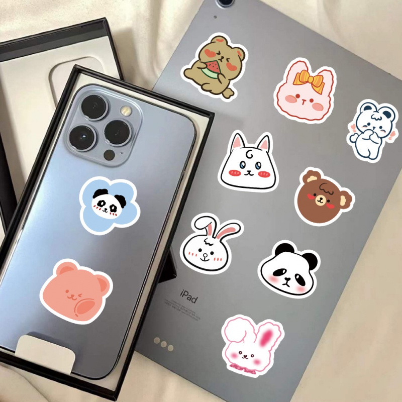 100pcs Cute  Bear Stickers Vin – обзор и цена Bear Canister