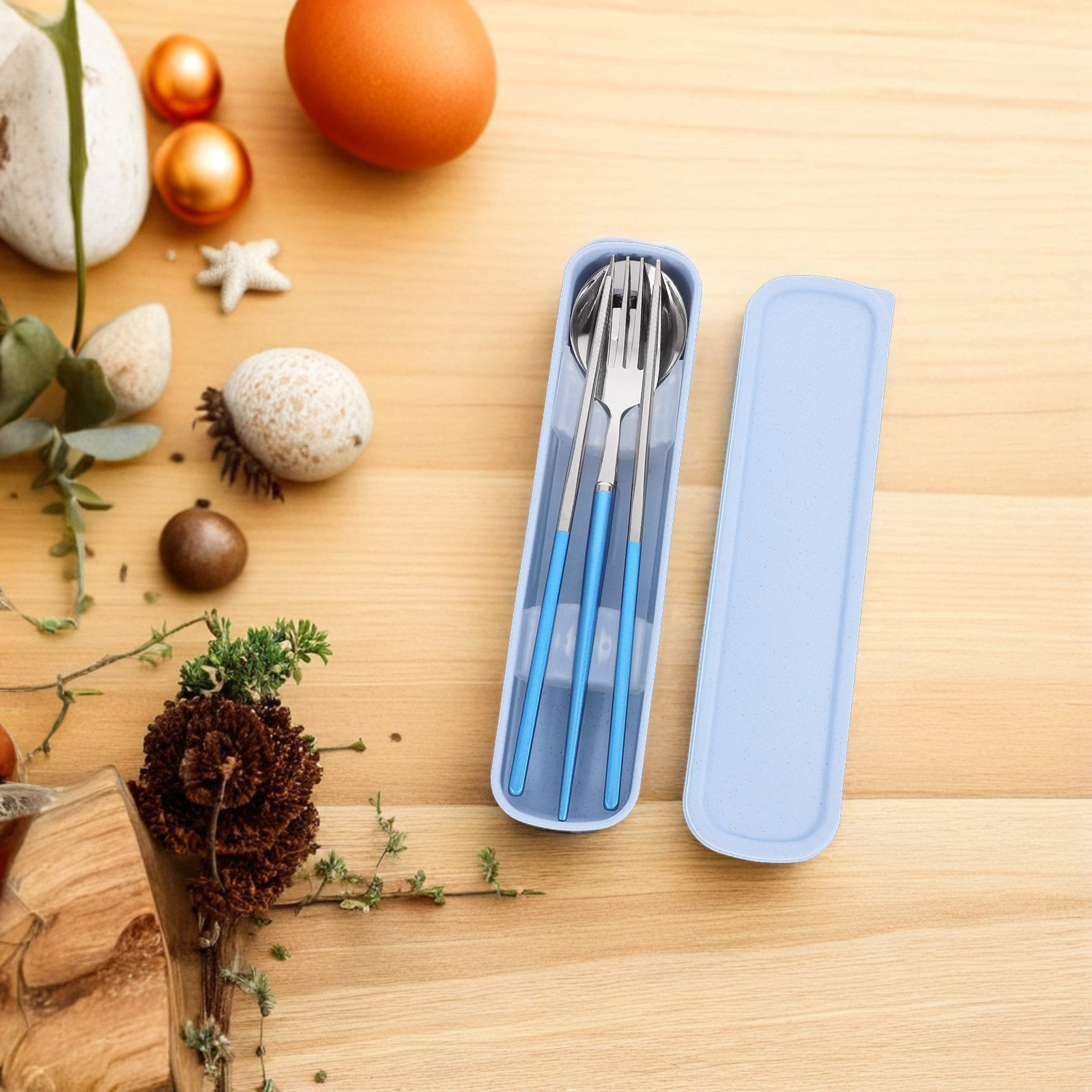 3Pcs Stainless Steel Cutlery S – обзор и цена Outdoor Camping Utensils