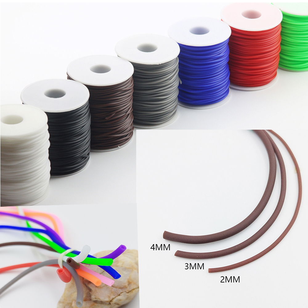 2M 2/3/4MM Hollow Rubber Tube  – обзор и цена Paracord Bracelet