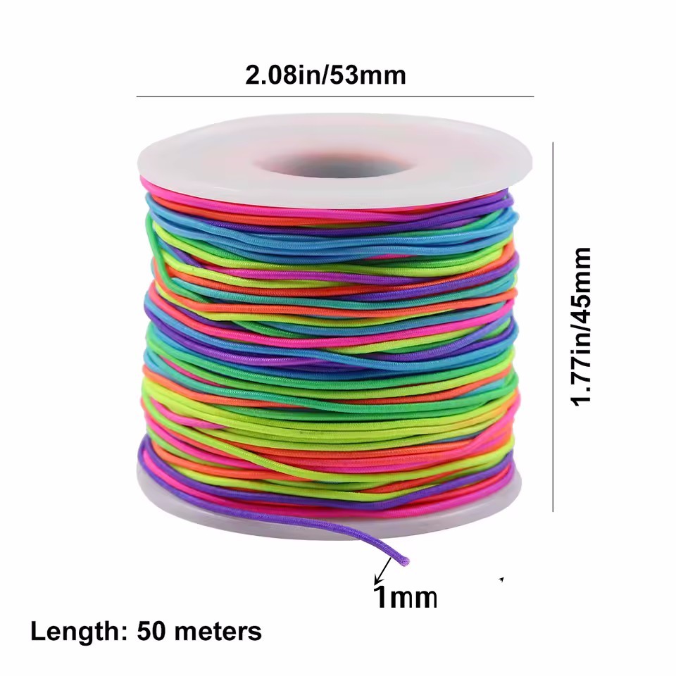 Rainbow Elastic Beading Cord,  – обзор и цена Paracord Bracelet