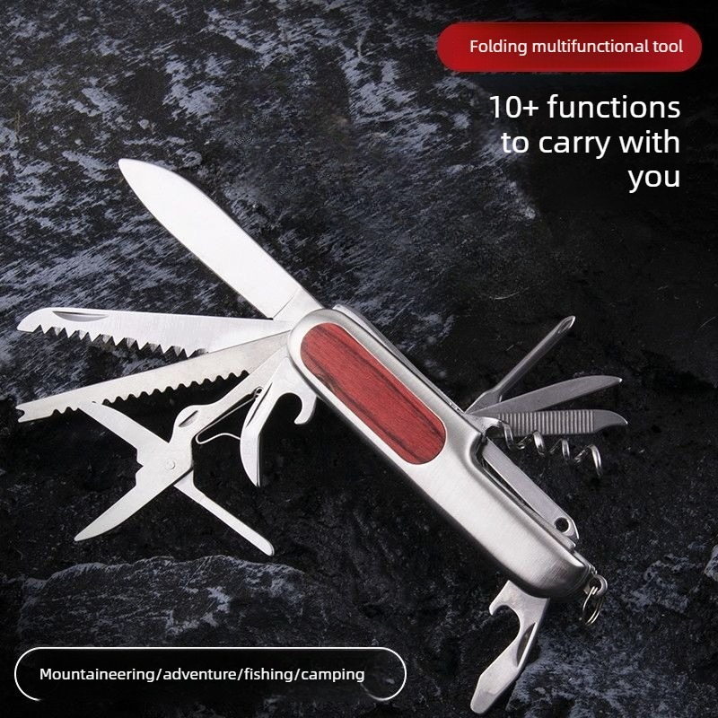 10 in 1 Multifunctional Swiss  – обзор и цена Camping Knife Multi-Tool