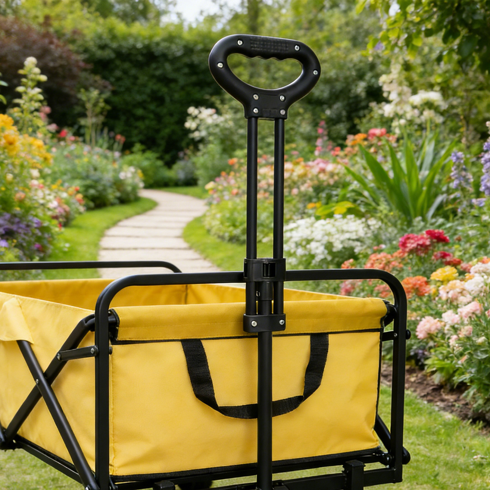1Set Folding Wagon Push Handle – обзор и цена Outdoor Camping Trolley