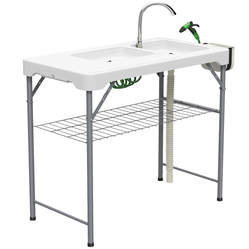 Folding Fish Cleaning Table wi – обзор и цена Camp Table Folding