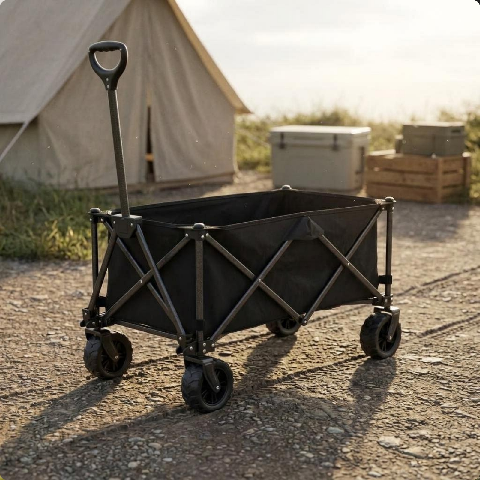 Foldable Camping Wagon Compact – обзор и цена Outdoor Camping Vehicle Wagon