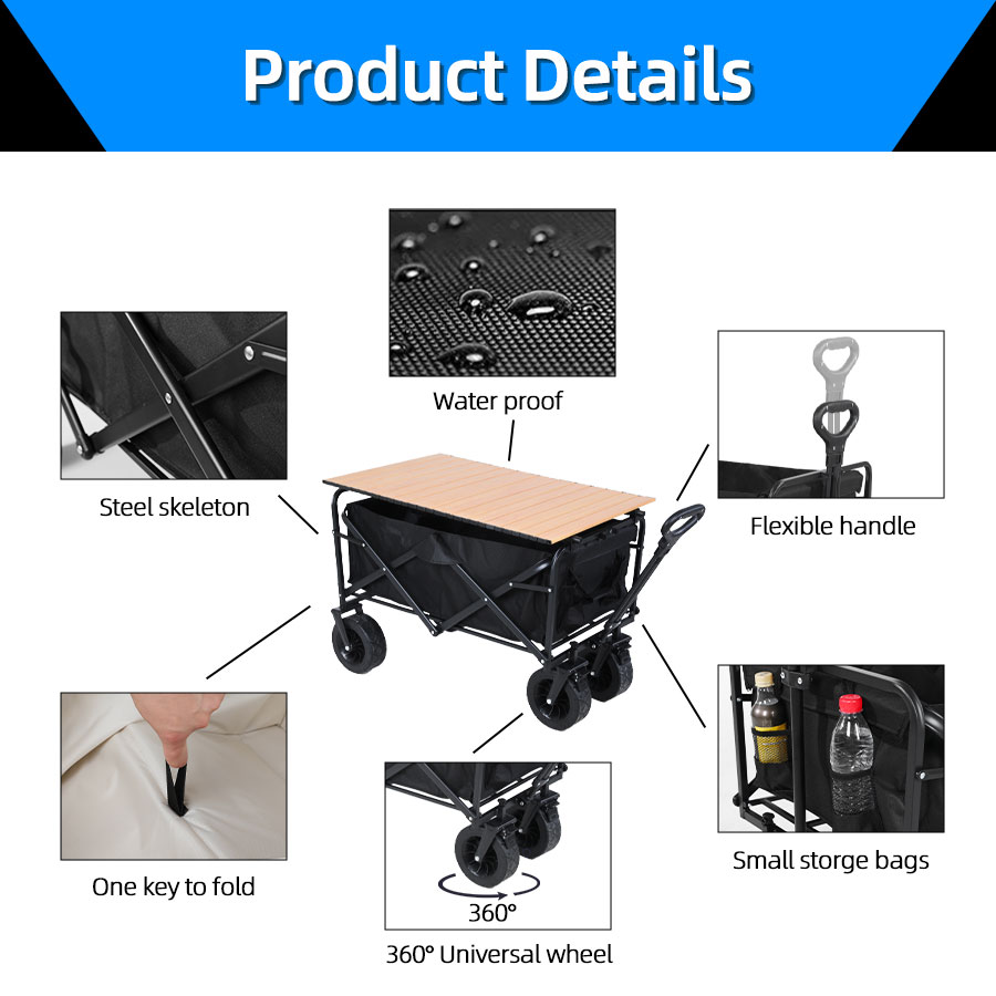 Large Weight Capacity Heavy Du – обзор и цена Outdoor Camping Trolley