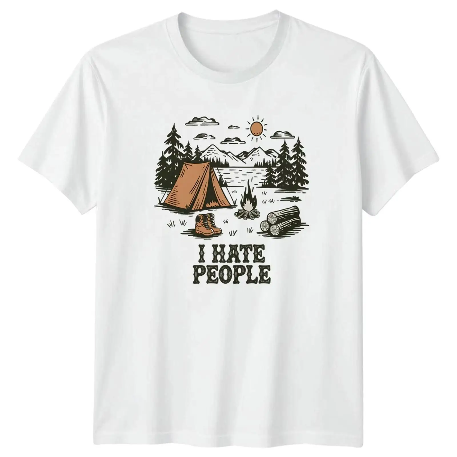 I Hate People T Shirt Camping  – обзор и цена Outdoor Und Camping