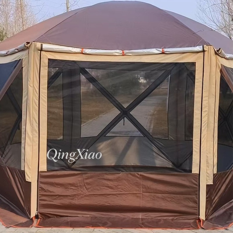 Hexagonal  Yurt Tent with Larg – обзор и цена Outdoor Yurt Camping