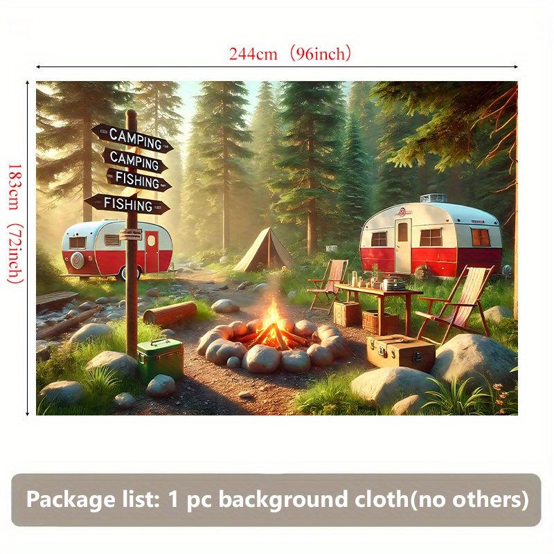 Camping RV Trailer Tapestry Ou – обзор и цена Outdoor Camping Trailer
