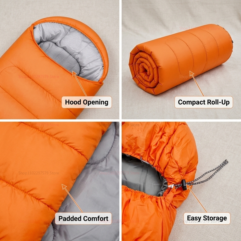 Camping sleeping bag light 4 s – обзор и цена Outdoor Camping Sleeping Bag