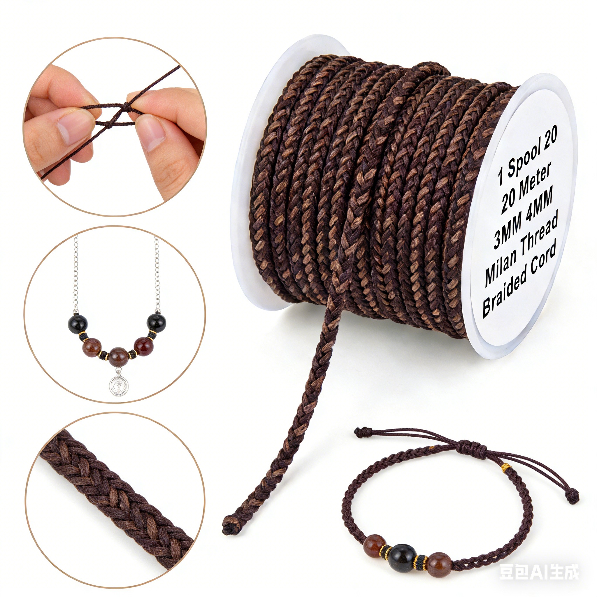 20M Milan Braided Cord 3/4mm H – обзор и цена Paracord Bracelet