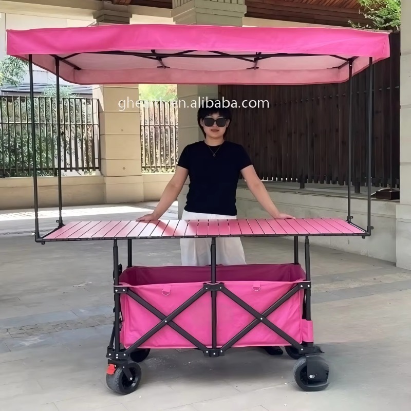 Stall Folding Steel Table Trol – обзор и цена Outdoor Camping Trolley