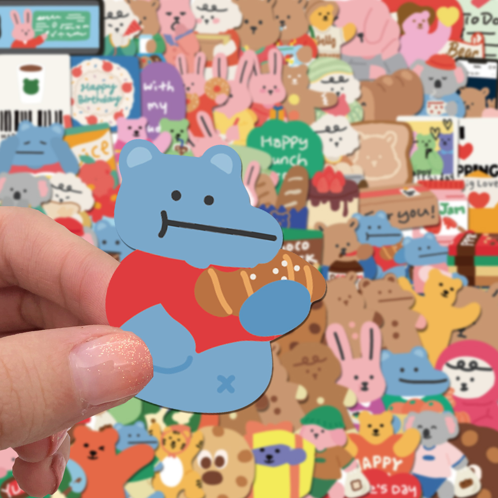 100/200pcs Cute Korean Bear St – обзор и цена Bear Canister