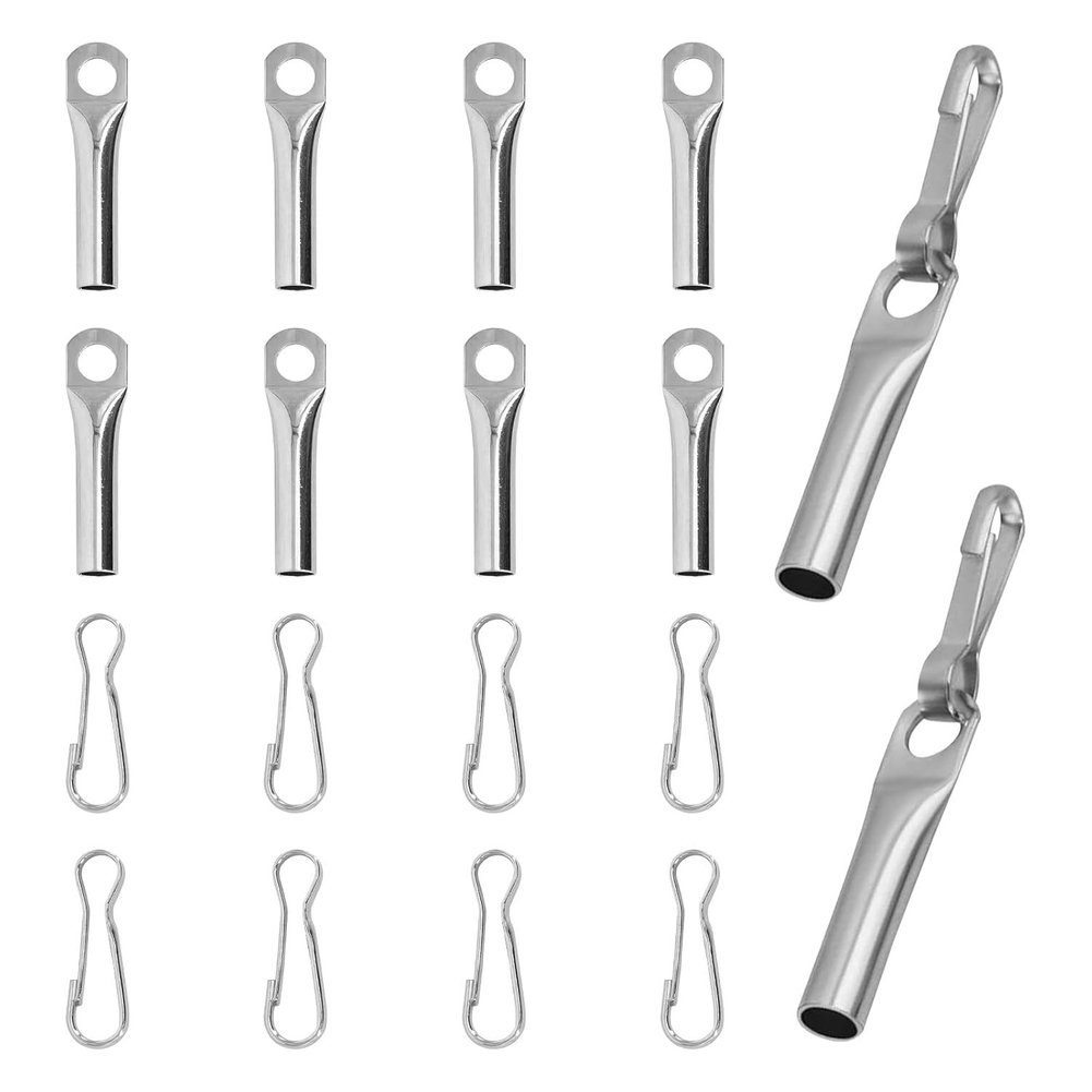 10 Pieces Of Rope End Clips An – обзор и цена Outdoor Camping Trailer