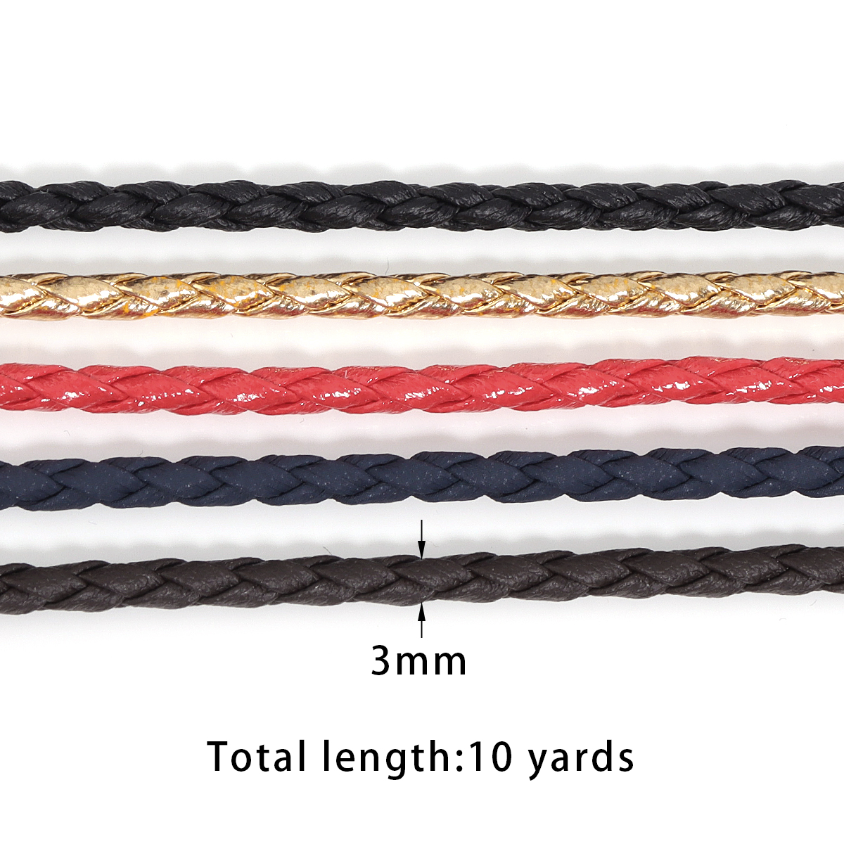 10Yards 3mm Braided Genuine Le – обзор и цена Paracord Bracelet