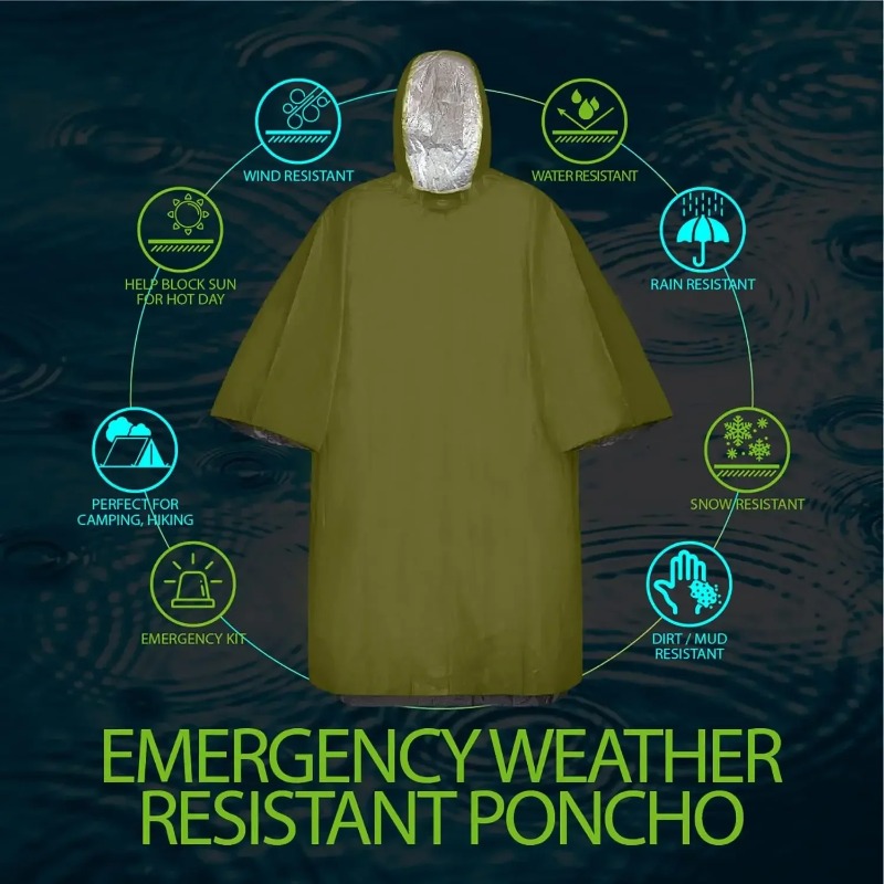 Emergency raincoat PE first ai – обзор и цена Outdoor Camping Sleeping Bag