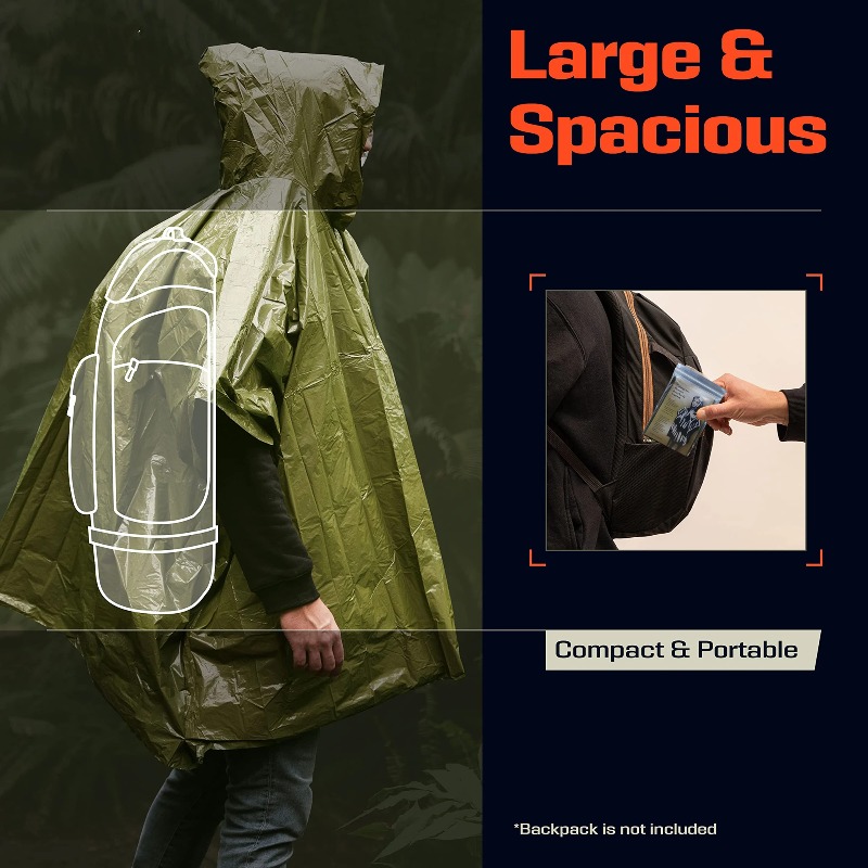 Emergency raincoat PE first ai – обзор и цена Outdoor Camping Sleeping Bag