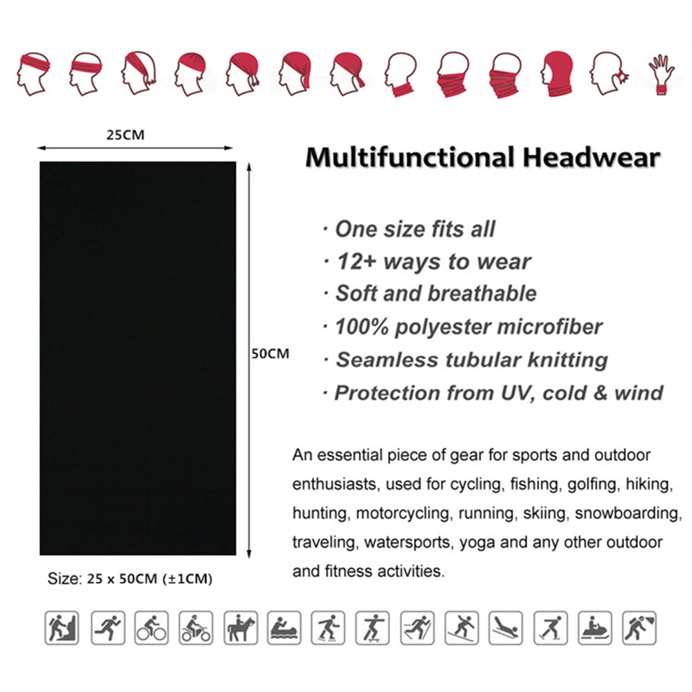 Seamless Solid Color Bandanas  – обзор и цена Trekking Gaiters