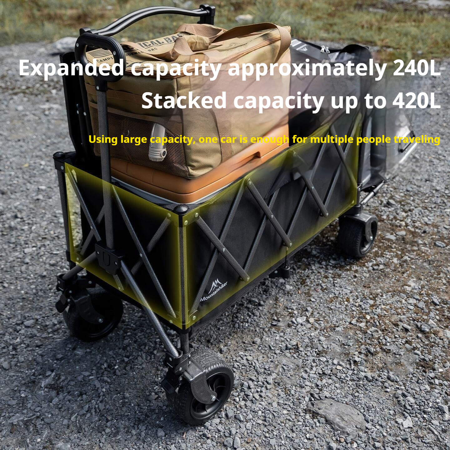 MOUNTAIKHIKER Outdoor Handcart – обзор и цена Outdoor Camping Trolley