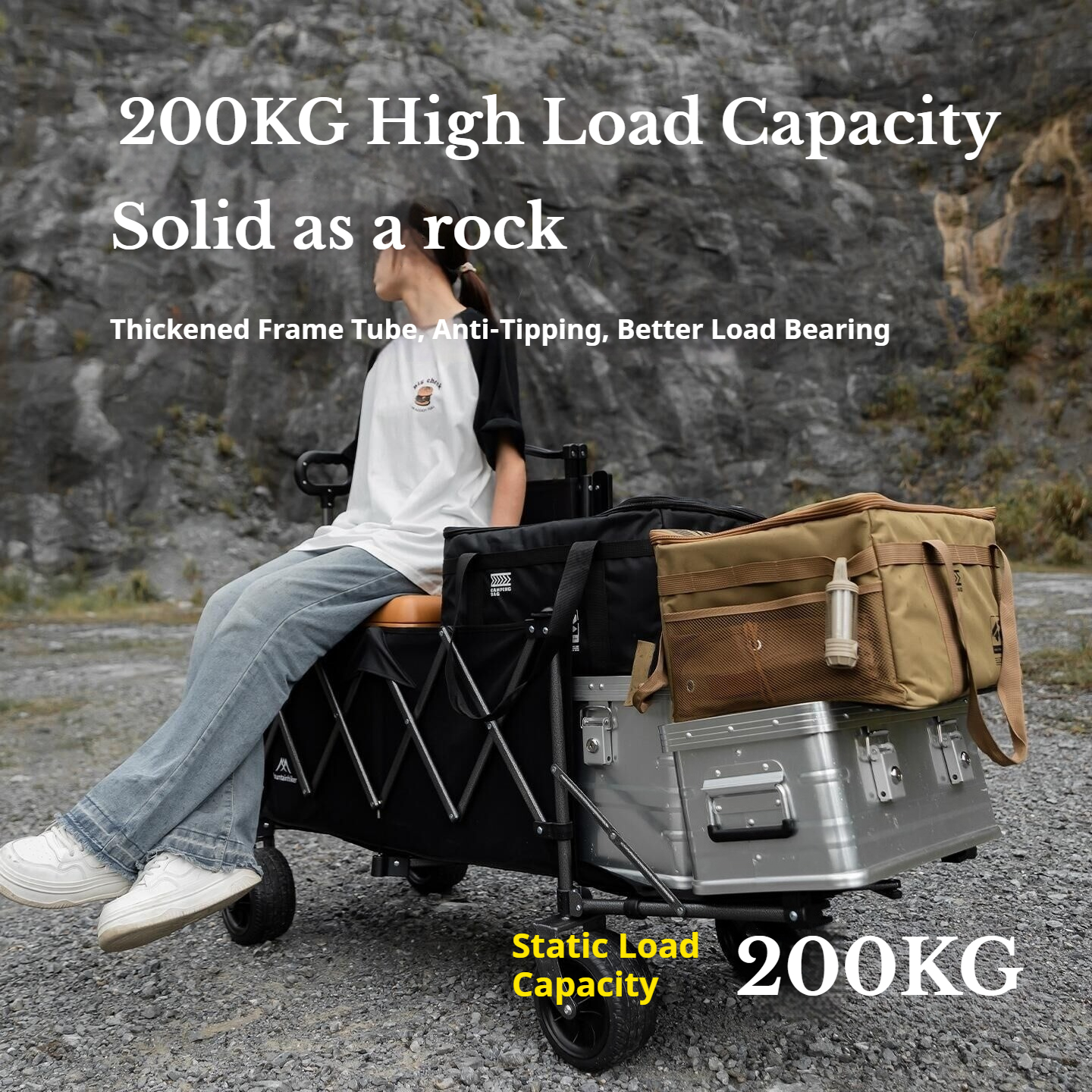 MOUNTAIKHIKER Outdoor Handcart – обзор и цена Outdoor Camping Trolley