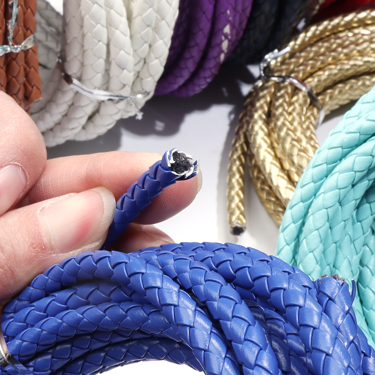 5 Yards/lot 6/7mm Braided Leat – обзор и цена Paracord Bracelet