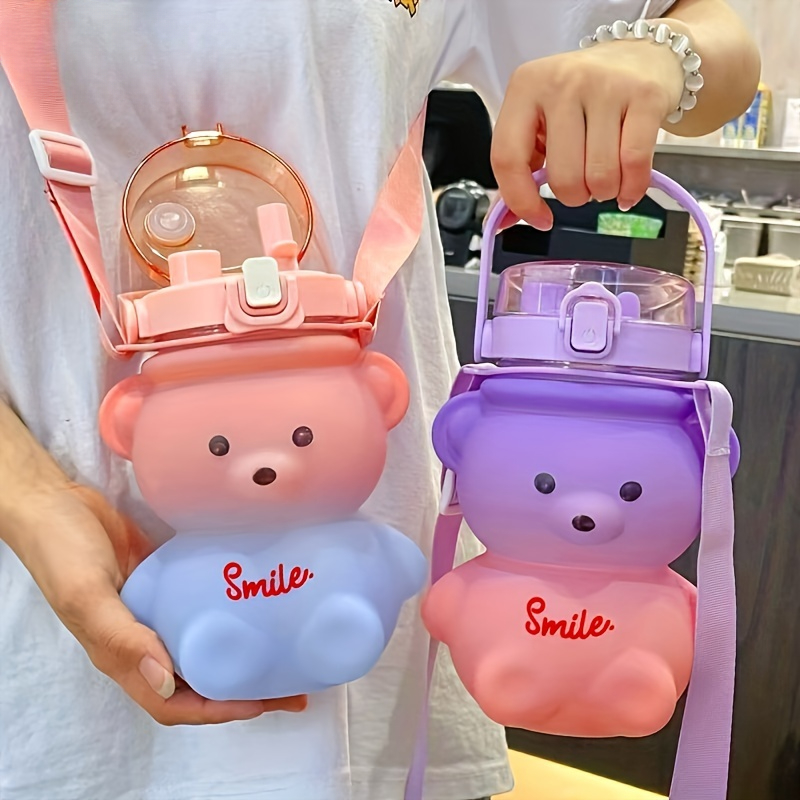 1pc Cute Bear Water Bottle BPA – обзор и цена Bear Canister